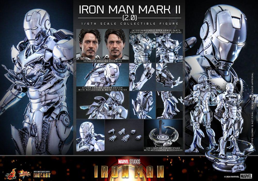 Iron Man Actionfigur 1/6 Iron Man Mark II (2.0) 33 cm - Smalltinytoystore