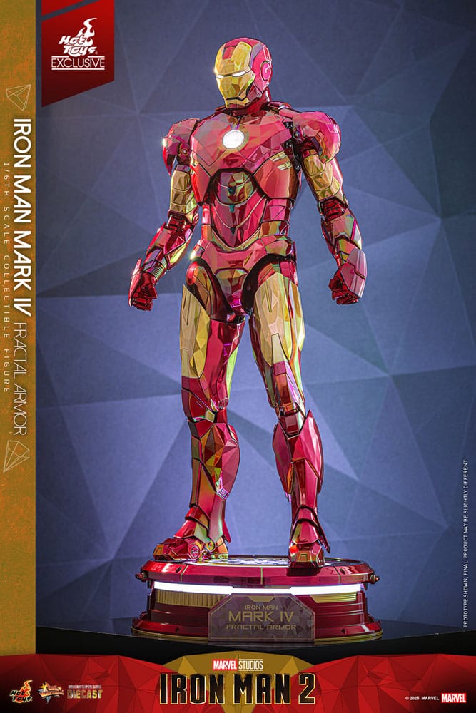 Iron Man Movie Masterpiece Diecast 1/6 Iron Man Mark VI (Fractal Armor) Hot Toys Exclusive HOT TOYS - Smalltinytoystore