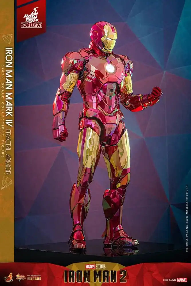 Iron Man Movie Masterpiece Diecast 1/6 Iron Man Mark VI (Fractal Armor) Hot Toys Exclusive HOT TOYS - Smalltinytoystore