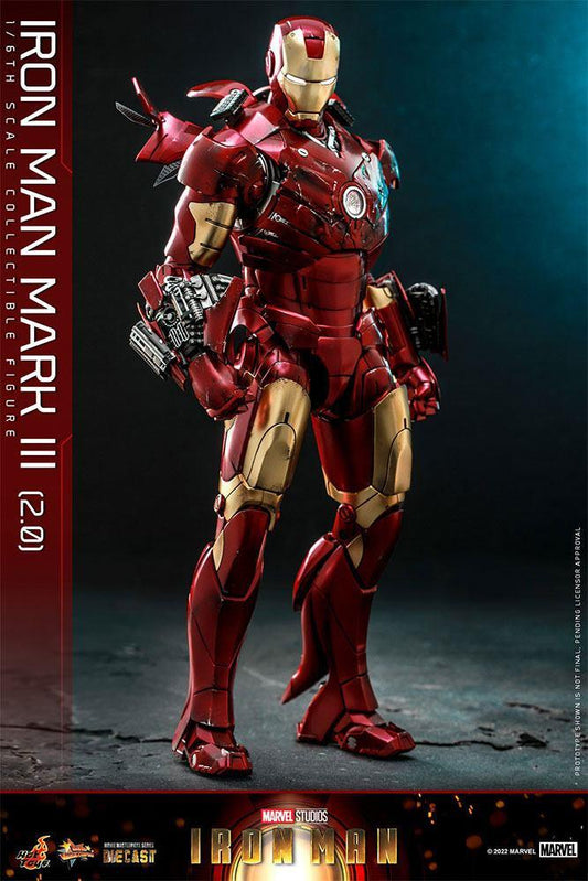 Iron Man Movie Masterpiece Series Diecast Actionfigur 1/6 Iron Man Mark III (2.0) 32 cm - Smalltinytoystore