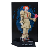 It: Welcome to Derry Movie Maniacs PVC Statue Pennywise (Flashback) (Gold Label) 16 cm - Smalltinytoystore