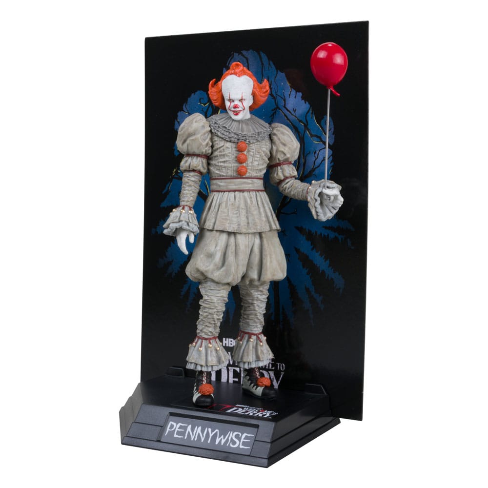 It: Welcome to Derry Movie Maniacs PVC Statue Pennywise (Gold Label) 16 cm - Smalltinytoystore