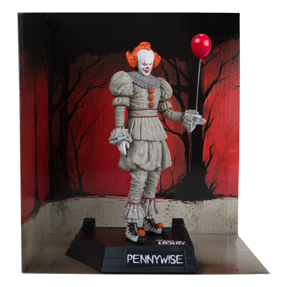 It: Welcome to Derry Movie Maniacs PVC Statue Pennywise (Gold Label) 16 cm - Smalltinytoystore