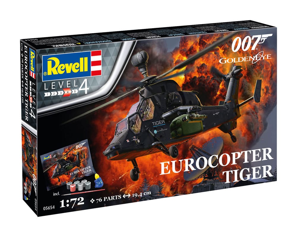 James Bond Modellbausatz Geschenkset 1/72 Eurocopter Tiger (GoldenEye) - Smalltinytoystore