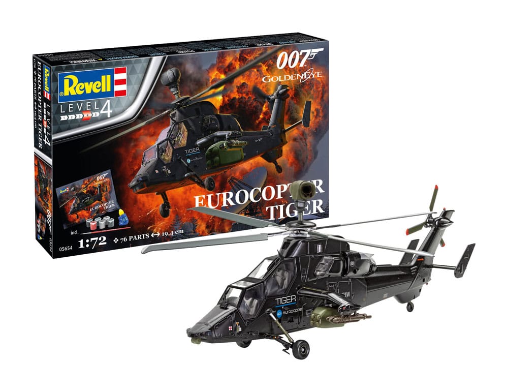 James Bond Modellbausatz Geschenkset 1/72 Eurocopter Tiger (GoldenEye) - Smalltinytoystore