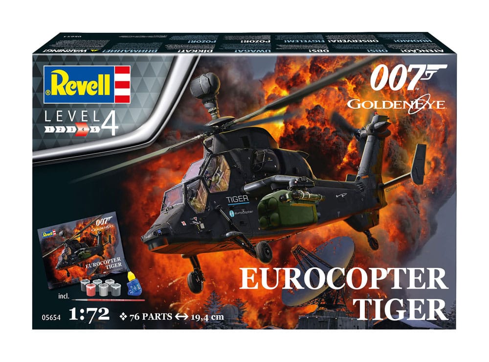 James Bond Modellbausatz Geschenkset 1/72 Eurocopter Tiger (GoldenEye) - Smalltinytoystore