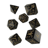 Japanisches Würfel Set Deep Night Firefly (7) - Smalltinytoystore