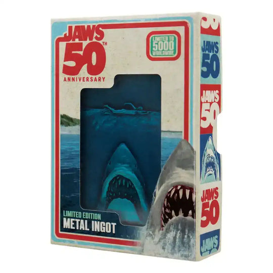 Jaws Metallbarren 50th Anniversary Poster Limited Edition - Smalltinytoystore