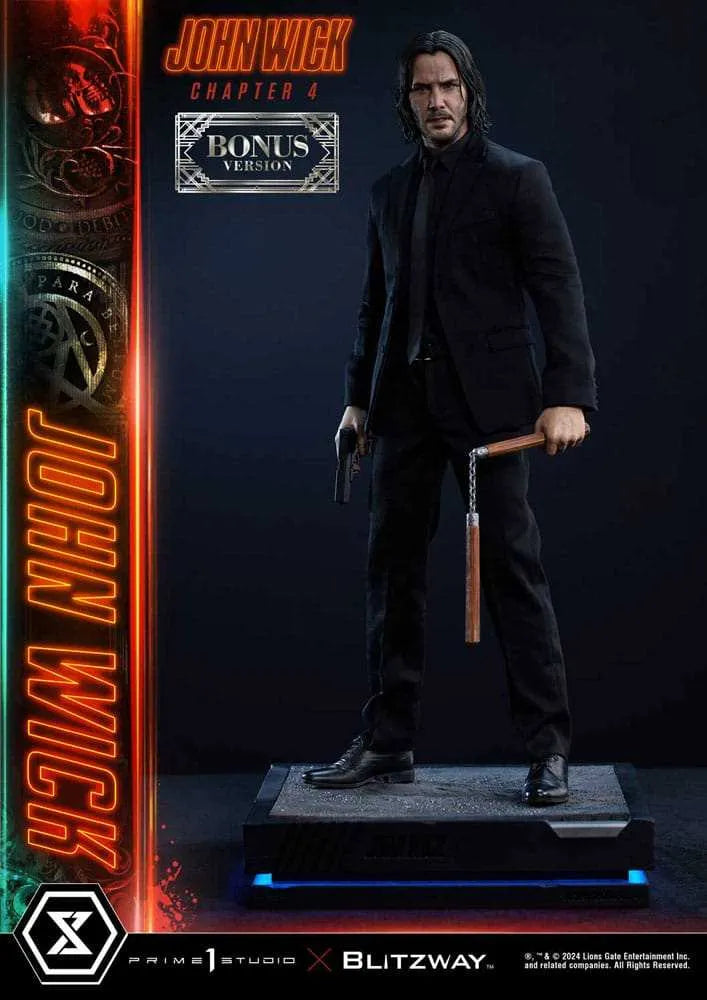 John Wick Chapter 4 Ultimate Premium Masterline Series Statue 1/4 John Wick Deluxe Bonus Version 54 cm - Smalltinytoystore
