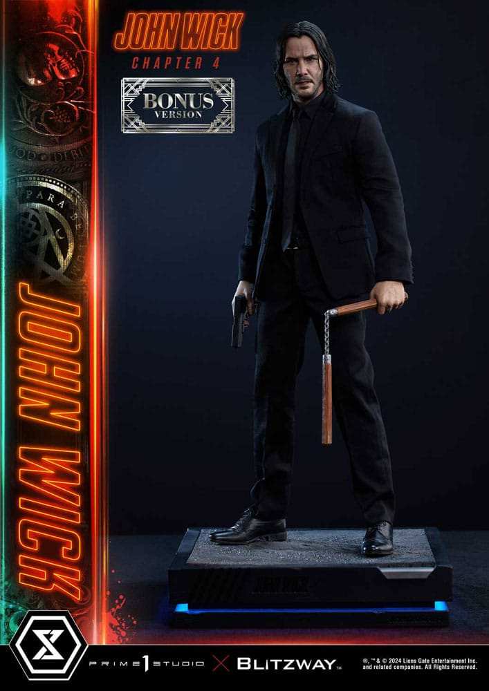 John Wick Chapter 4 Ultimate Premium Masterline Series Statue 1/4 John Wick Deluxe Bonus Version 54 cm - Smalltinytoystore