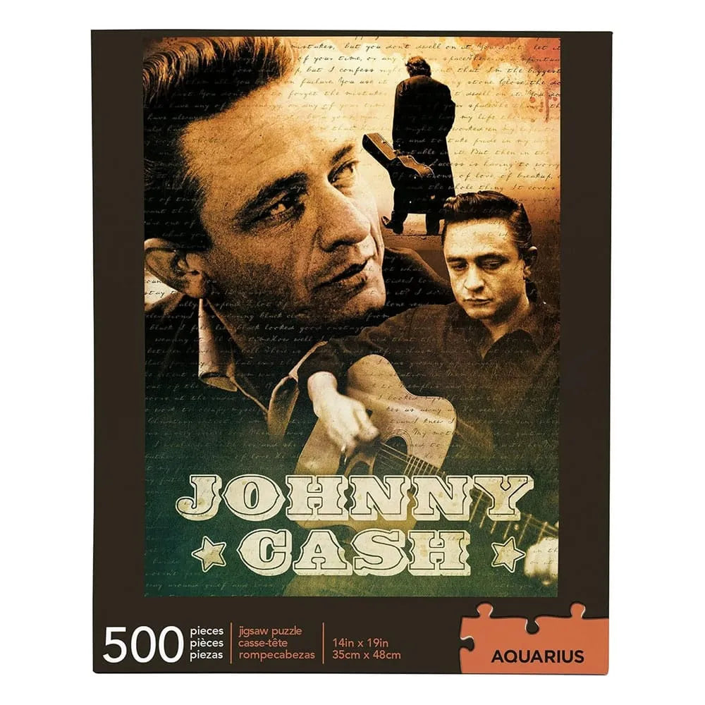 Johnny Cash: 500 Piece Jigsaw Puzzle - Smalltinytoystore