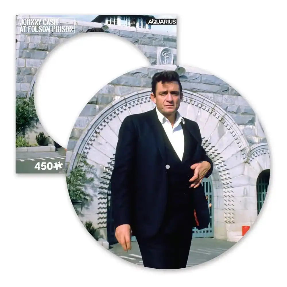 Johnny Cash: Folsom Prison 450 Piece Picture Disc Jigsaw Puzzle - Smalltinytoystore