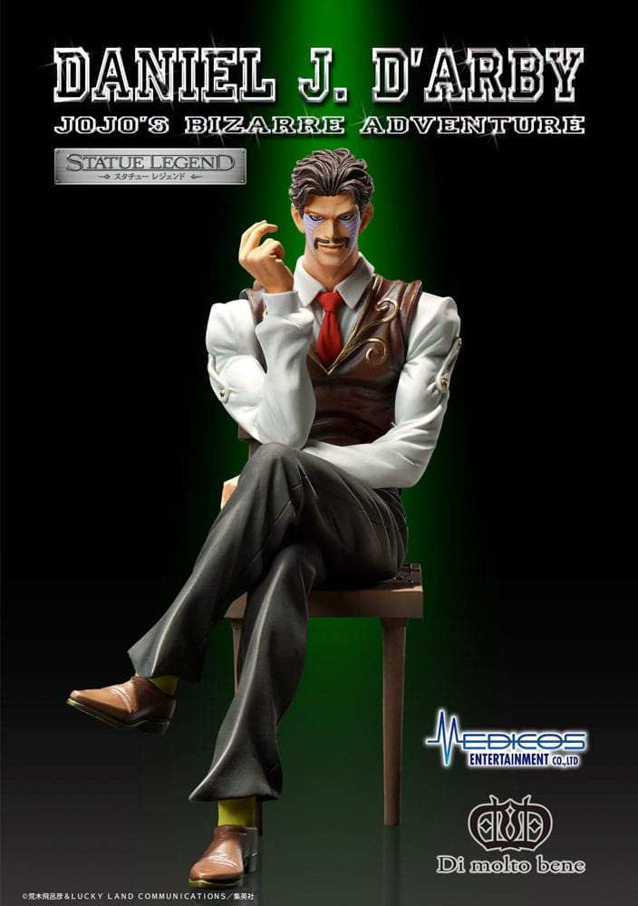 JoJo's Bizarre Adventure Part 3 Statue Legend PVC Statue Daniel J. D'Arby 14 cm - Smalltinytoystore