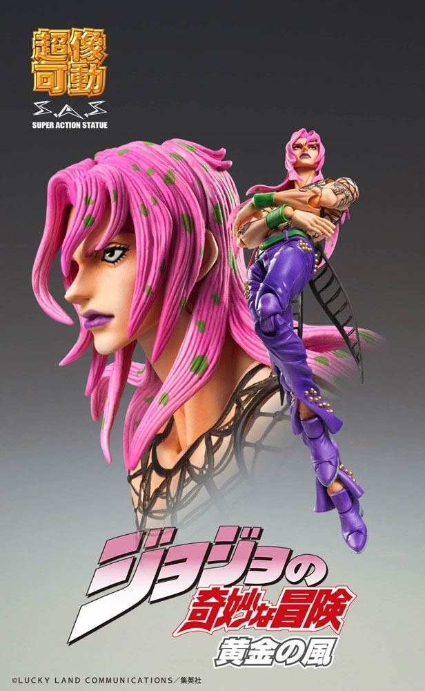 JoJo's Bizarre Adventure Part5 Super Action Actionfigur Chozokado (Diavolo) (re-run) 15 cm - Smalltinytoystore