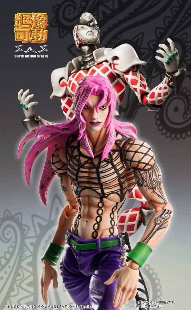 JoJo's Bizarre Adventure Part5 Super Action Actionfigur Chozokado (Diavolo) (re-run) 15 cm - Smalltinytoystore