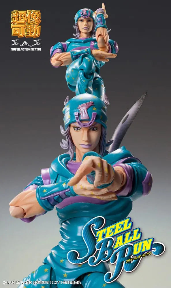 JoJo's Bizarre Adventure Part7 Steel Ball Run Super Action Actionfigur Chozokado Gyro Zeppeli Third 16 cm - Smalltinytoystore
