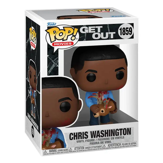 Jordan Peele POP! Movies Vinyl Figur Get Out - Chris Washington w/Deer 9 cm - Smalltinytoystore