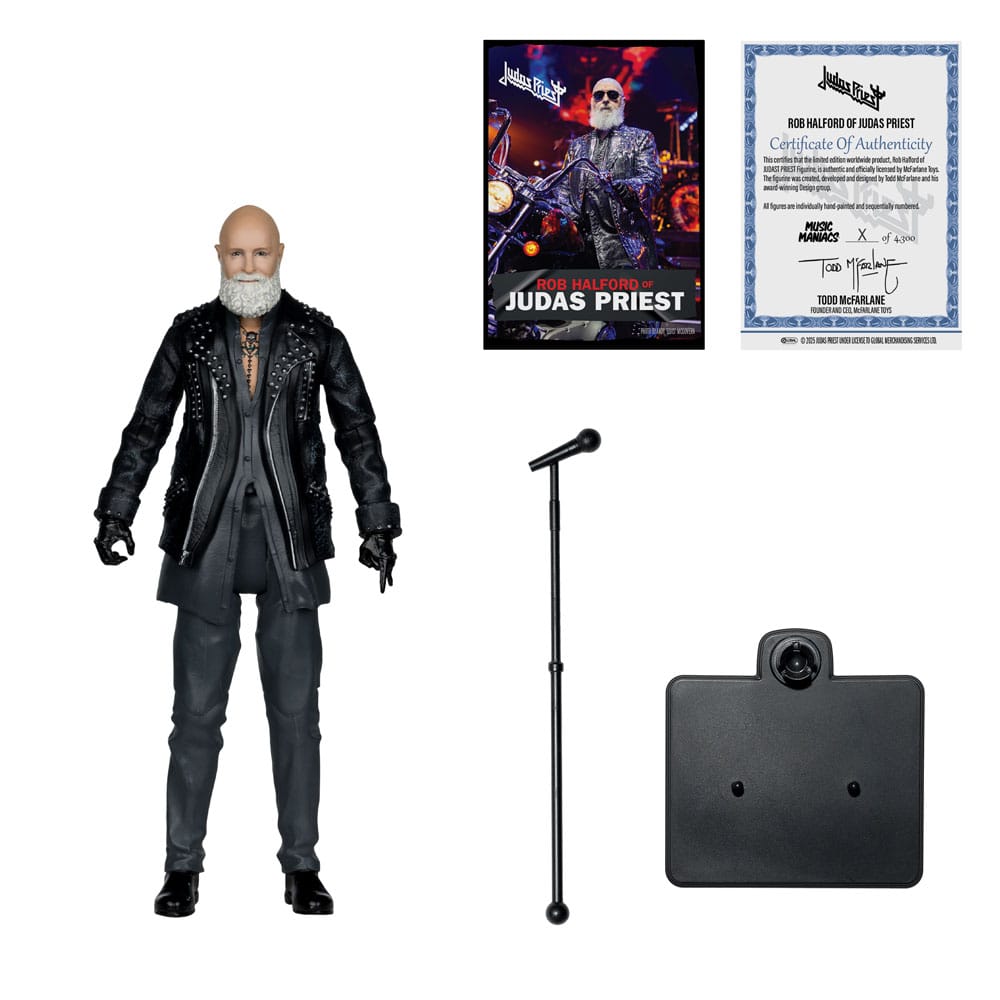 Judas Priest Music Maniacs Heavy Metal Actionfigur Rob Halford 15 cm - Smalltinytoystore