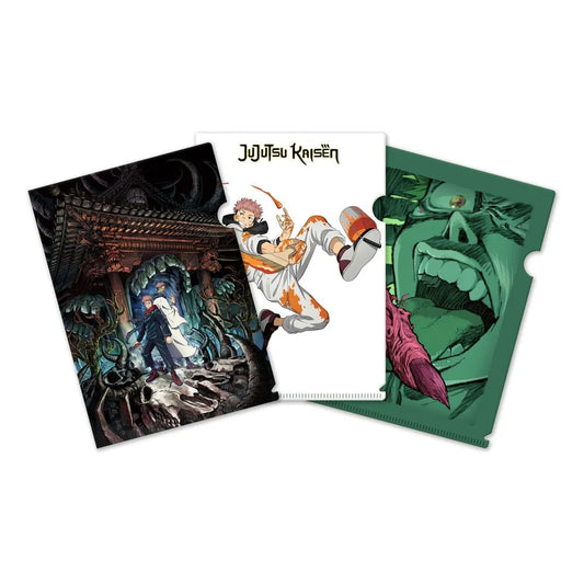 Jujutsu Kaisen Klarsichthüllen 3er-Set Itadori & Sukuna - Smalltinytoystore