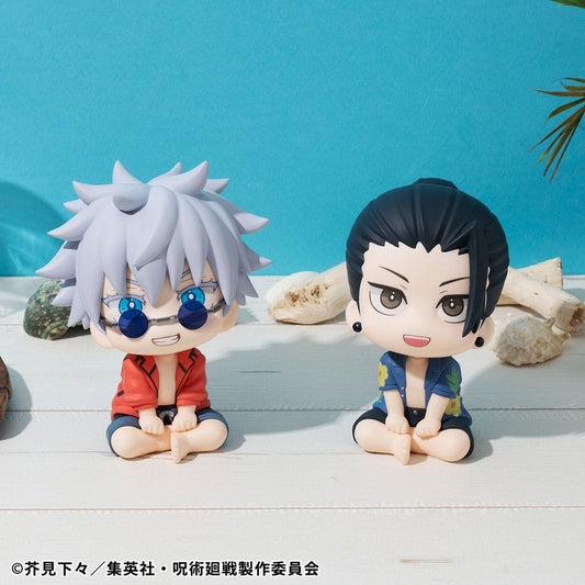 Jujutsu Kaisen Look Up PVC Statue Satoru Gojo & Suguru Geto Okinawa Ver. Set (with gift) 11 cm - Smalltinytoystore