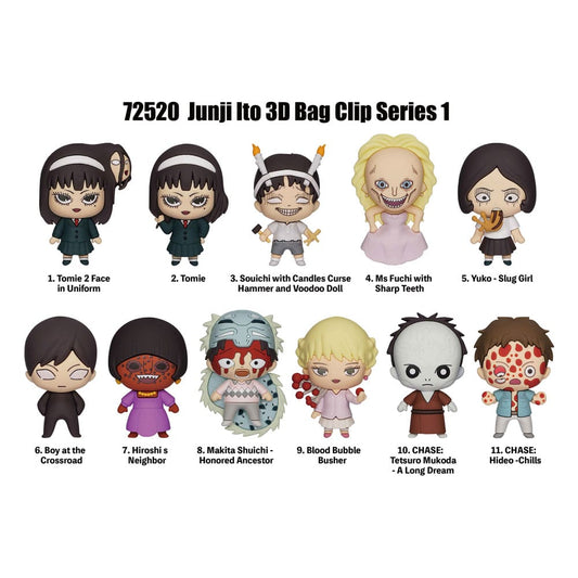 Junji Ito Collection PVC-Taschenanhänger Series 1 Display (24) - Smalltinytoystore
