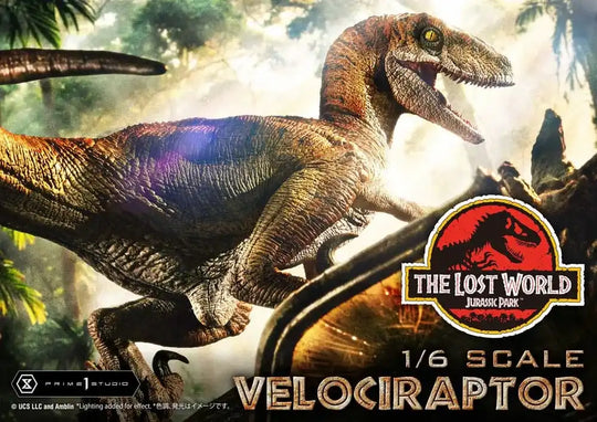 Jurassic Park II Legacy Museum Collection Statue 1/6 Velociraptor Bonus Version 41 cm