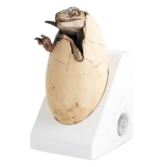 Jurassic Park III ECC Elite Creature Line Statue White Queen Hatching Egg 13 cm