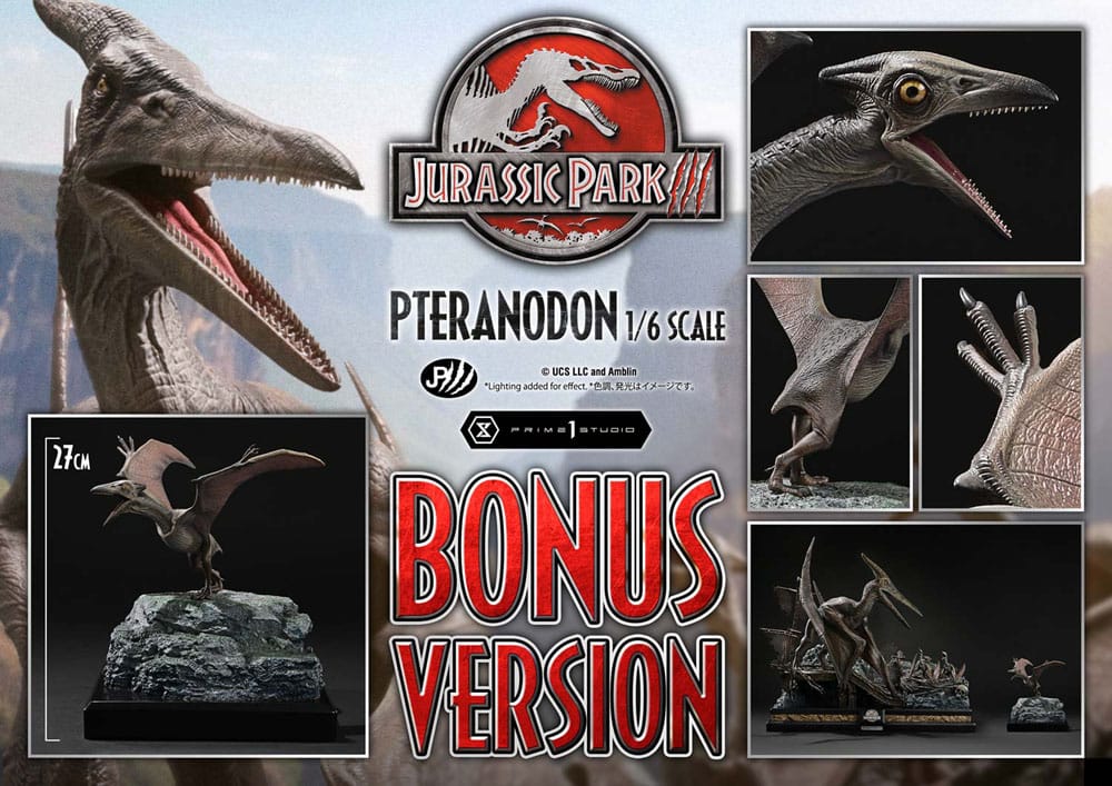 Jurassic Park III Legacy Museum Collection Statue 1/6 Pteranodon Bonus Version 68 cm - Smalltinytoystore
