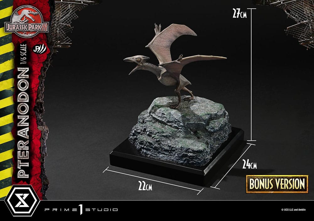 Jurassic Park III Legacy Museum Collection Statue 1/6 Pteranodon Bonus Version 68 cm - Smalltinytoystore