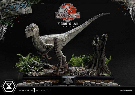 Jurassic Park III Legacy Museum Collection Statue 1/6 Velociraptor Female Bonus Version 44 cm - Smalltinytoystore