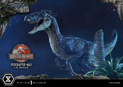 Jurassic Park III Legacy Museum Collection Statue 1/6 Velociraptor Male Bonus Version 40 cm - Smalltinytoystore