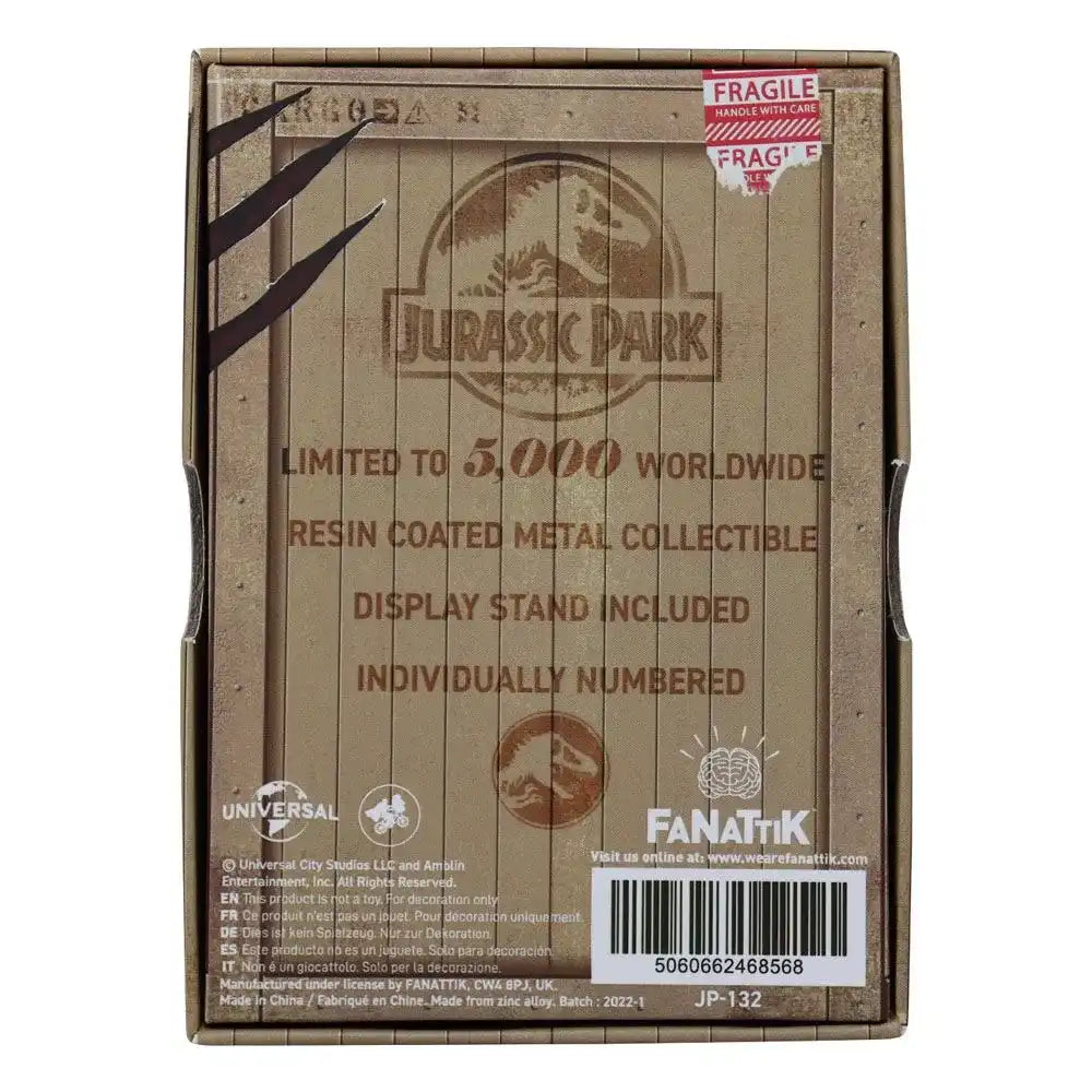 Jurassic Park Metallbarren Mosquito in Amber Limited Edition - Smalltinytoystore