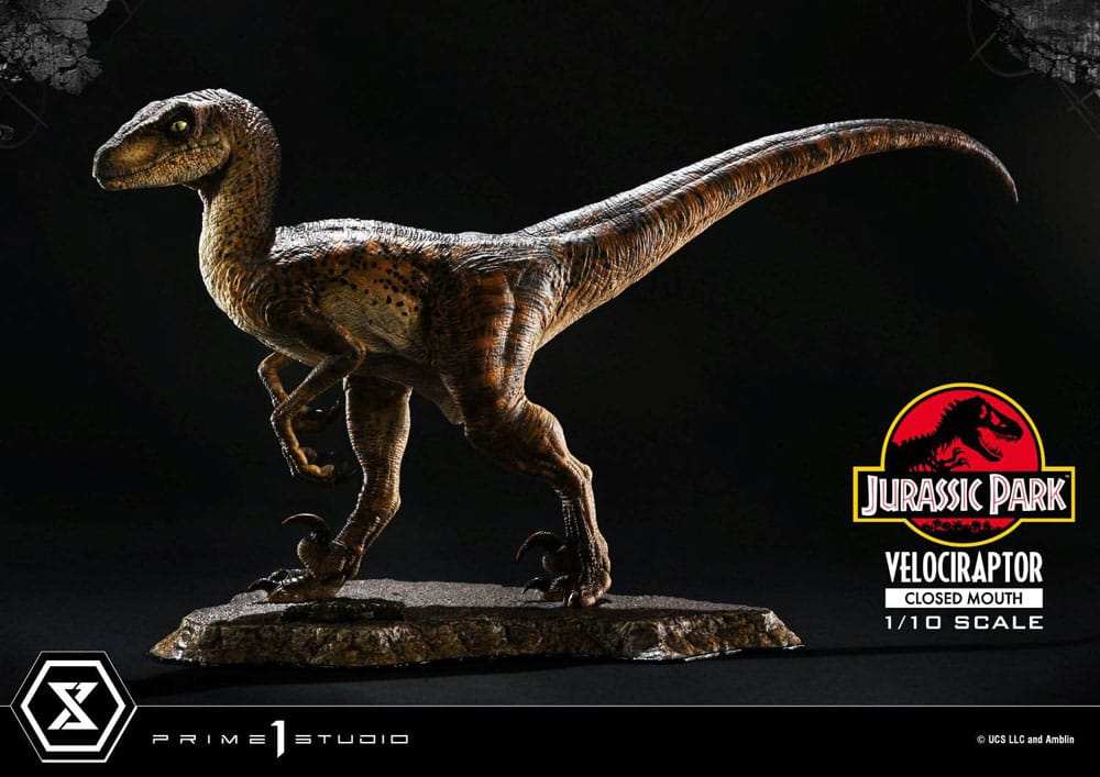 Jurassic Park Prime Collectibles Statue 1/10 Velociraptor Closed Mouth 19 cm - Smalltinytoystore