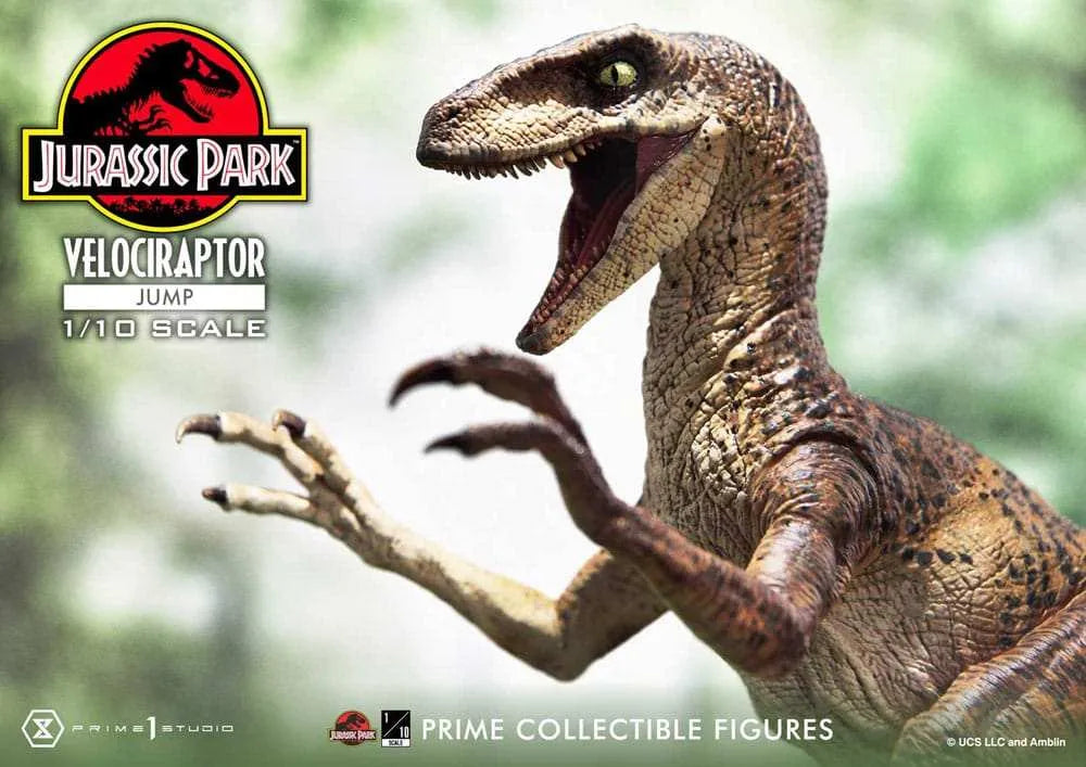 Jurassic Park Prime Collectibles Statue 1/10 Velociraptor Jump 21 cm - Smalltinytoystore