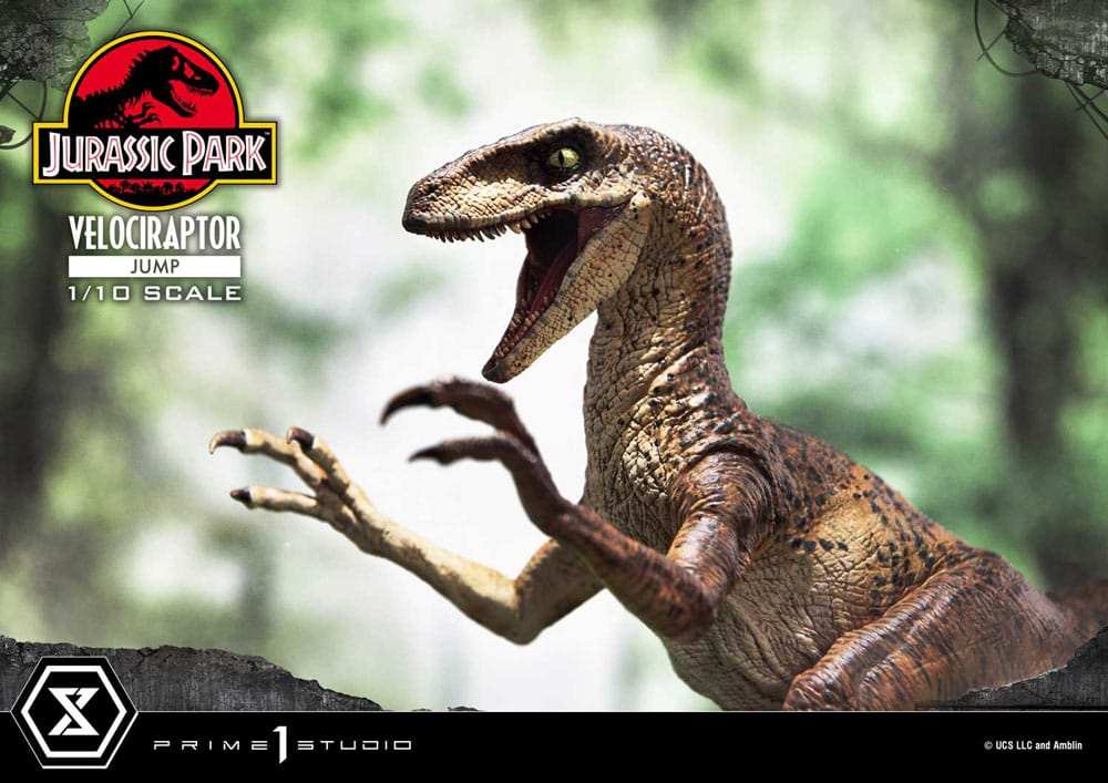 Jurassic Park Prime Collectibles Statue 1/10 Velociraptor Jump 21 cm - Smalltinytoystore