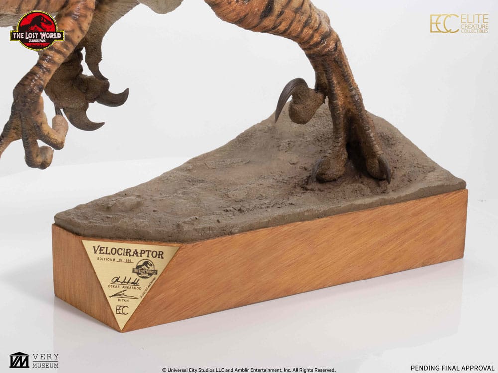 Jurassic Park Statue 1/4 The Lost World: Jurassic Park Male Velociraptor 63 cm - Smalltinytoystore