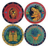 Jurassic Park Untersetzer 4er-Pack - Smalltinytoystore
