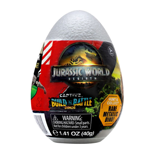 Jurassic World: Die Wiedergeburt Pop N Lock Blind Box Display Captivz Build n Battle Dinos (12) - Smalltinytoystore