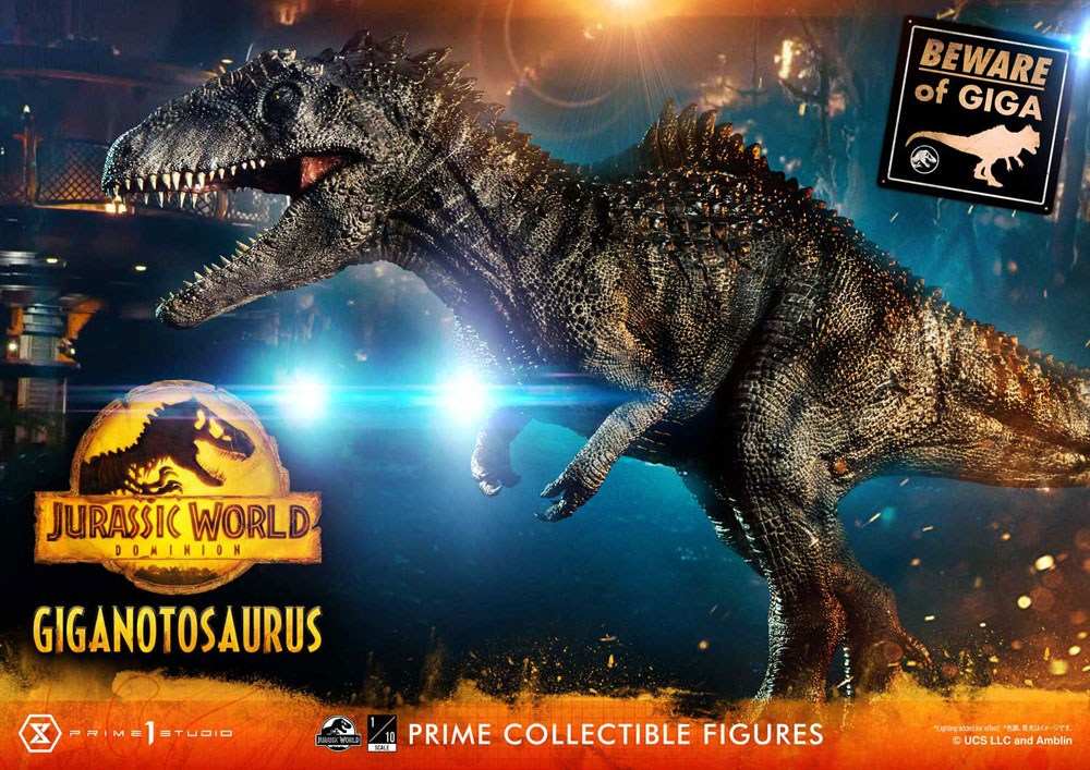 Jurassic World: Ein neues Zeitalter Prime Collectibles Statue 1/38 Giganotosaurus Toy Version 22 cm - Smalltinytoystore