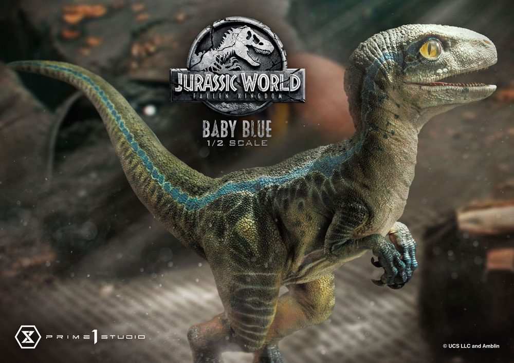 Jurassic World: Fallen Kingdom Prime Collectibles Statue 1/2 Baby Blue 34 cm - Smalltinytoystore