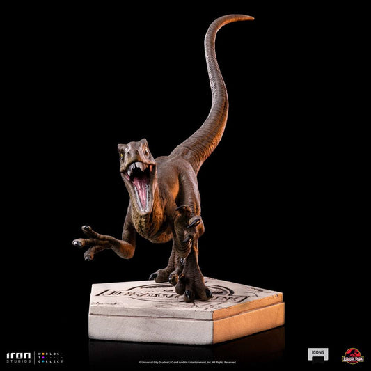Jurassic World Icons Statue Velociraptor A 9 cm - Smalltinytoystore
