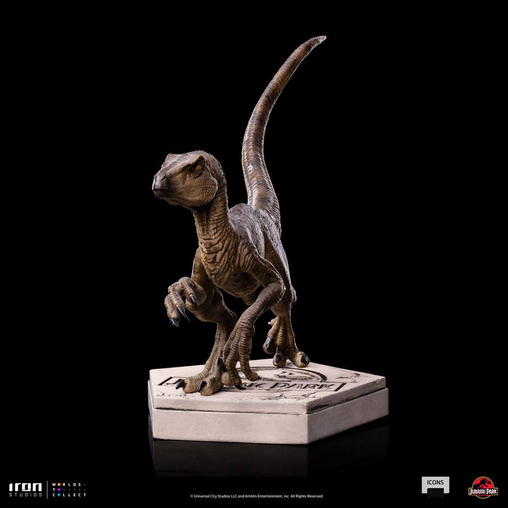 Jurassic World Icons Statue Velociraptor B 9 cm - Smalltinytoystore