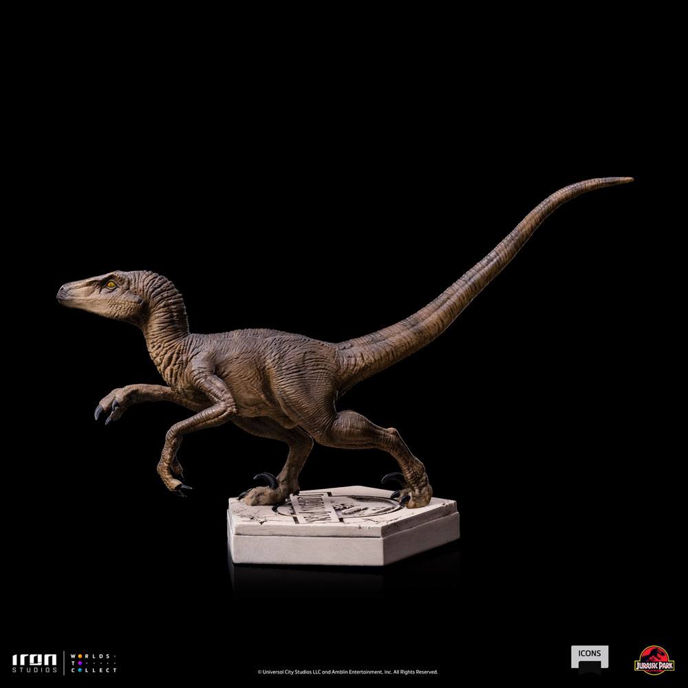 Jurassic World Icons Statue Velociraptor B 9 cm - Smalltinytoystore