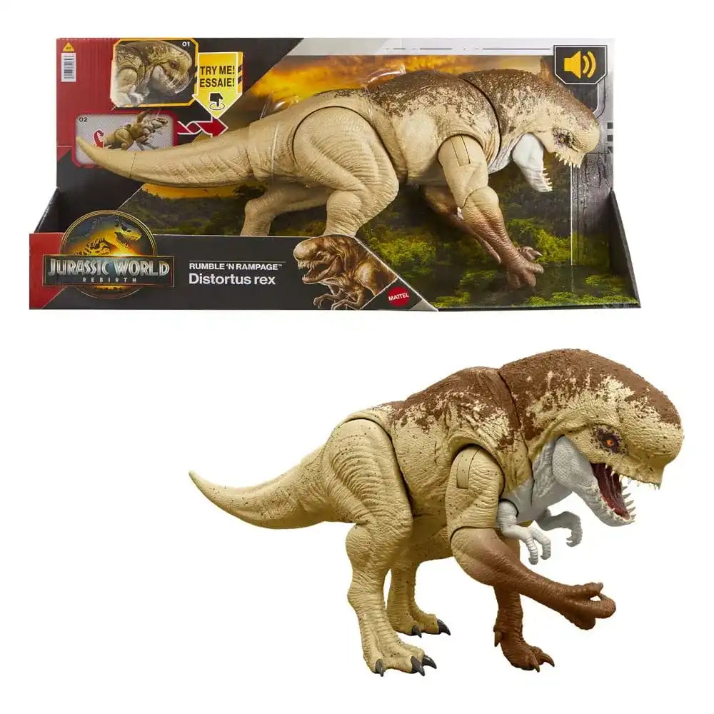 Jurassic World: Rebirth Actionfigur Rumble N Rampage Distortus Rex - Smalltinytoystore
