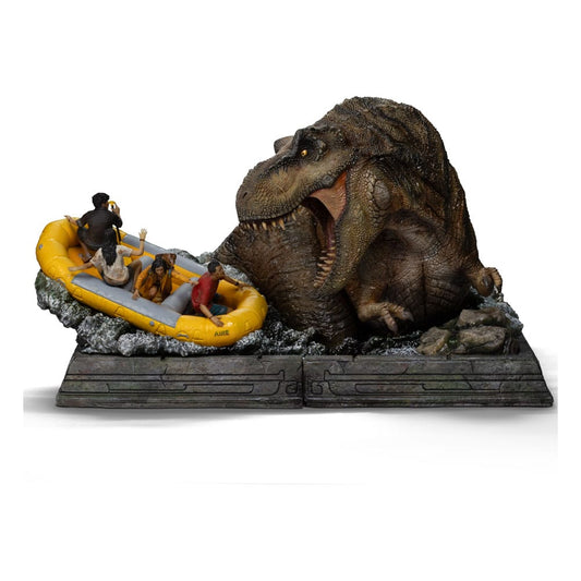 Jurassic World: Rebirth Demi Art Scale Statue 1/20 T-Rex River Attack 22 cm - Smalltinytoystore