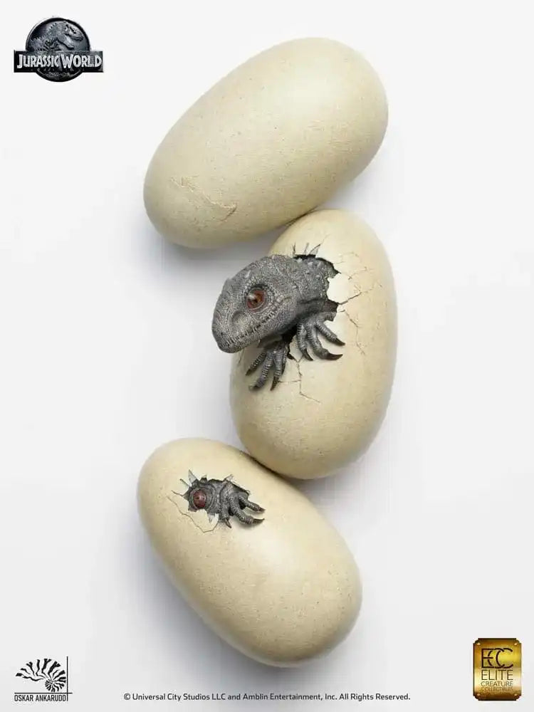 Jurassic World Statuen 3er-Set 1/2 Hatching Indominus Rex 13 cm - Smalltinytoystore