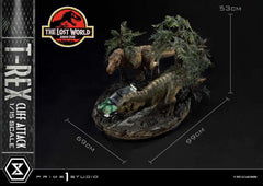 Jurassic World: The Lost World Statue 1/15 T-Rex Cliff Attack 53 cm - Smalltinytoystore