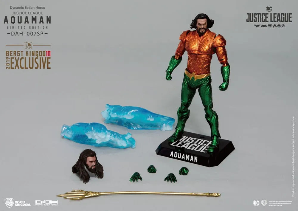 Justice League Dynamic 8ction Heroes Actionfigur 1/9 Aquaman Comic Color Ver. 20 cm - Smalltinytoystore