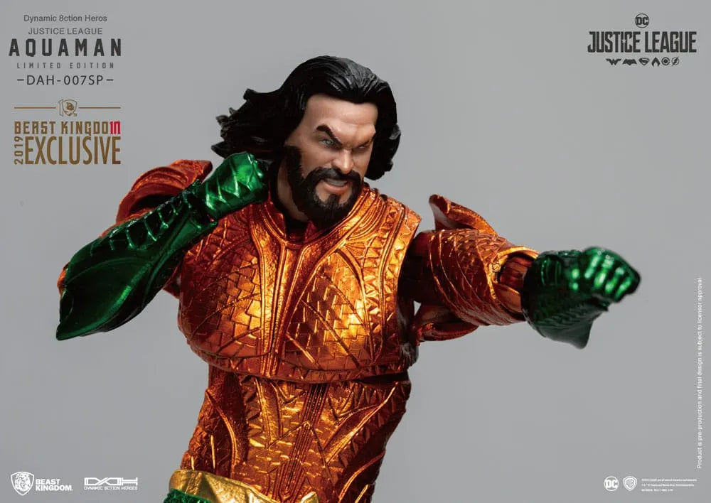 Justice League Dynamic 8ction Heroes Actionfigur 1/9 Aquaman Comic Color Ver. 20 cm - Smalltinytoystore
