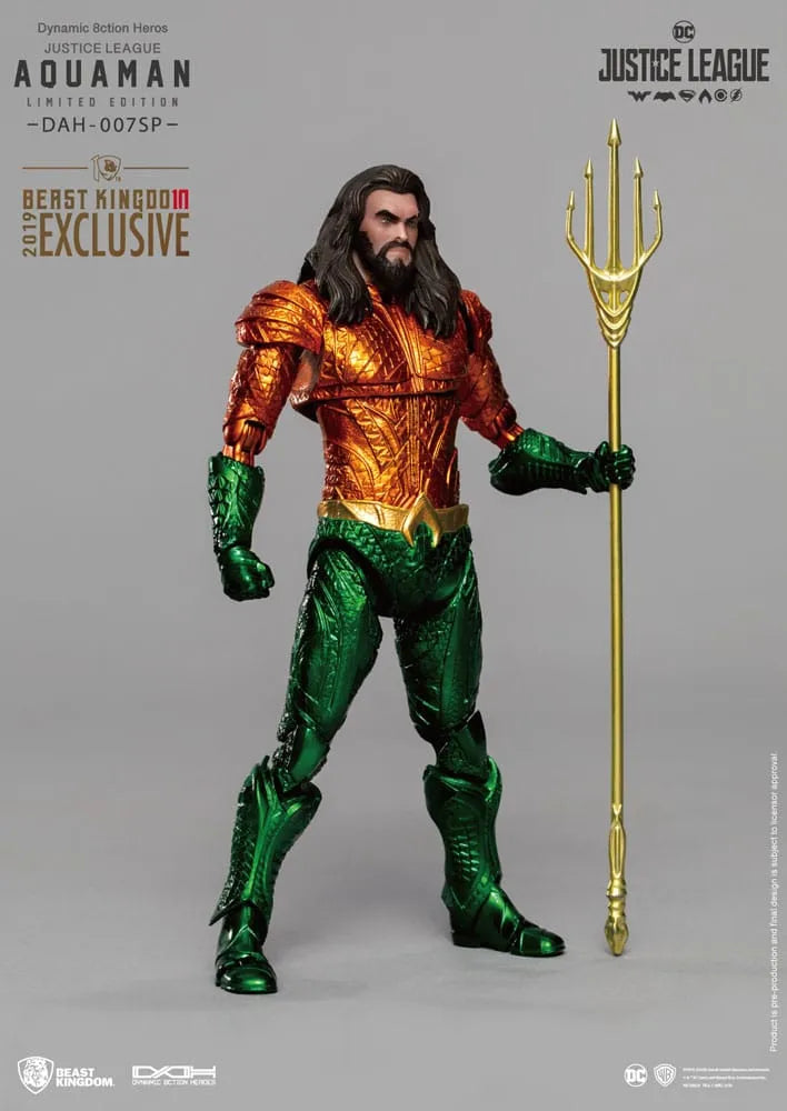 Justice League Dynamic 8ction Heroes Actionfigur 1/9 Aquaman Comic Color Ver. 20 cm - Smalltinytoystore